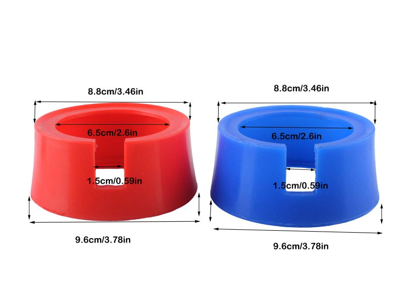 Ketofa HVAC Gauge Boots 49190 Cover for Yellow Jacket JB 3-1/8" HVAC Gauges, AC Gauge Protector Boots 4910 Refrigerant Gauges Manifold Protective Covers (Pack of 2) - Image 3
